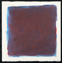 Sol LeWitt, Original Painting Signed 1990 Untitled Gouache on Paper