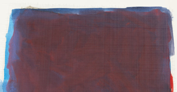 Sol LeWitt, Original Painting Signed 1990 Untitled Gouache on Paper