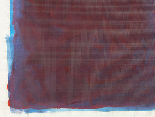 Sol LeWitt, Original Painting Signed 1990 Untitled Gouache on Paper