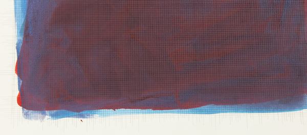 Sol LeWitt, Original Painting Signed 1990 Untitled Gouache on Paper