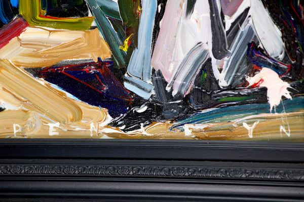 Steve Penley / Artist's Studio (c. 2005-2015), an original acrylic painting on canvas. Signed "PENLEY" on the front, measuring 24x36 inches (canvas) with gallery Certificate of Authenticity.