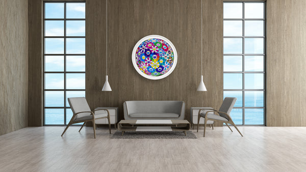 Takashi Murakami Beyond the Dimensions Round 28” Diameter Signed Limited Edition Lithograph