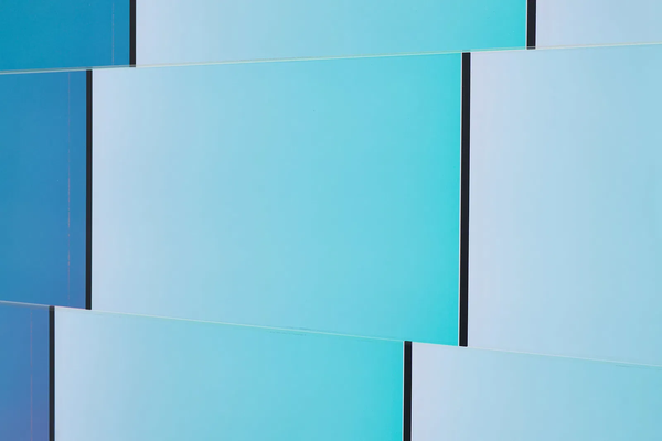 Vasa Monumental Block Blue, Teal, and Pink 1987 65” Original Acrylic Sculpture with Stand