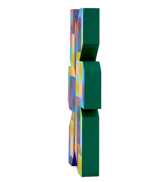Victor Vasarely, Ter-A, Large 18 Inch Hand Painted Sculpture Signed Edition of 100