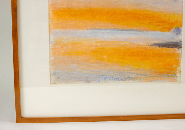 Wolf Kahn, Toward Kirk, Original 1996 Signed Pastel Landscape