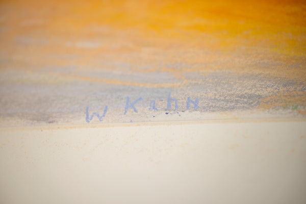Wolf Kahn Toward Kirk Original 1996 Signed Pastel Landscape