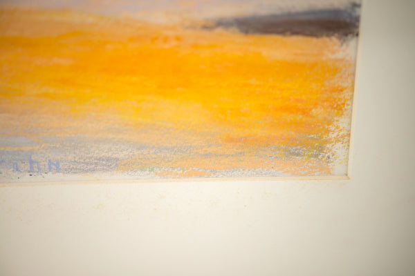 Wolf Kahn Toward Kirk Original 1996 Signed Pastel Landscape