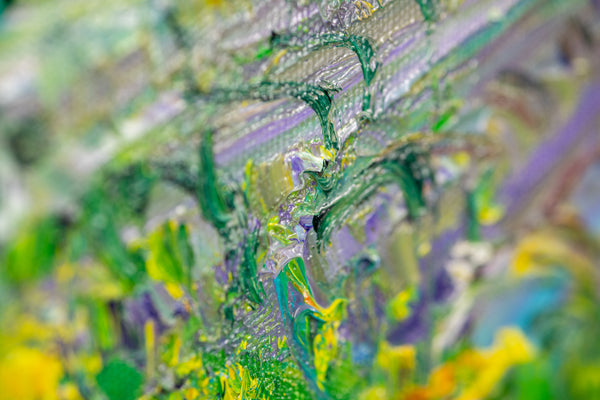 Yolande Ardissone European Vineyard Signed Original Oil on Canvas Painting