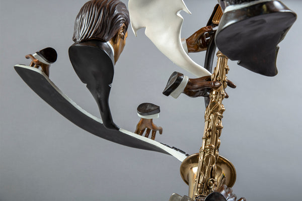 Paul Wegner Lady Day Bronze 30" Billie Holiday Signed Sculpture Music Blues Jazz 14k Retail