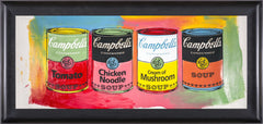 Campbells Soup Quad Warhol Famous Assistant, Pop Art Painting