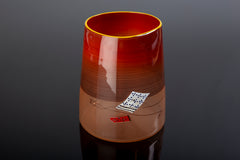 Red Blanket Cylinder 2000 Sold Out Edition Glass Sculpture Best Offer