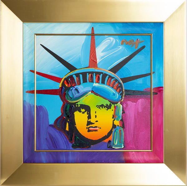 Large Original Acrylic Painting on Canvas "Delta" Statue of Liberty