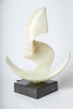 Rare Onyx Sculpture "Anchor" Signed 1/1 Sculpture