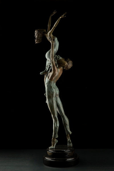 ''The Rehearsal'' Bronze Sculpture Contemporary Art Dance Performance