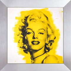Steve Kaufman - Marilyn Monroe Warhol Famous Assistant Oil Painting Canvas  25 x 29 - for sale