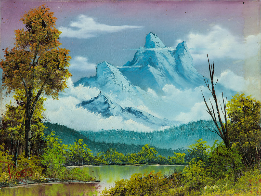 Bob Ross - Towering Peaks, Signed Original Painting Contemporary Art - For  Sale | Modernartifact