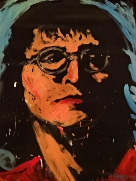 John Lennon 94 Original Painting Museum Quality Beatles 67x53 Signed