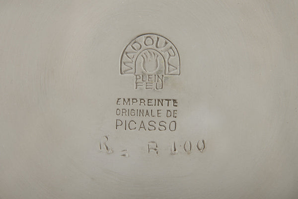 Ceramic Plate Profil de Jacqueline Edition of 1, Extremely Rare