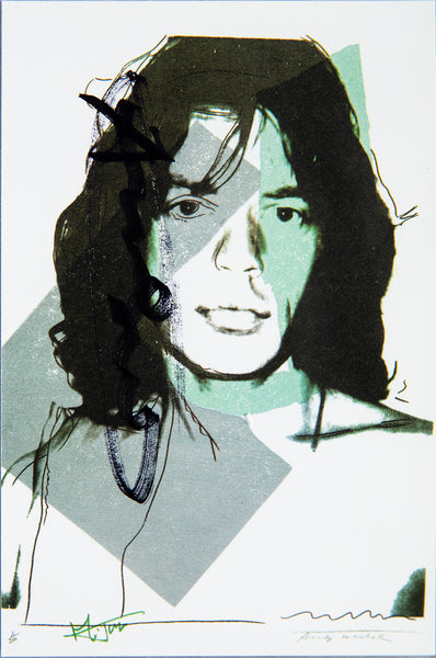 Andy Warhol Mick Jagger FS.II.138 Hand Signed Gallery Announcement Invitation