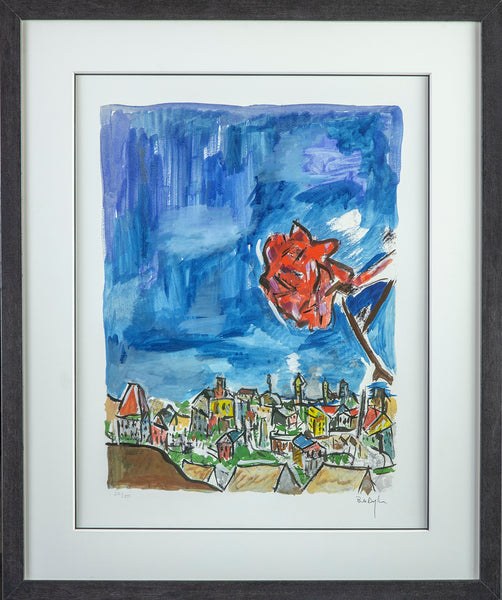 Bob Dylan Rose on a Hillside Giclee Print - signed Contemporary Art