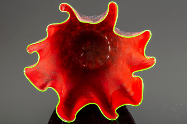 Large Ruby Macchia Sold Out Limited Portland Press Glass Sculpture