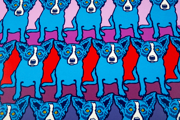George Rodrigue Codex Blue Dog Signed Silkscreen Contemporary Art