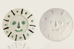 Pable Picasso Original Pablo Picasso Dual Sided Ceramic AR 349, 350 "Face with Spots" "Mat Face"
