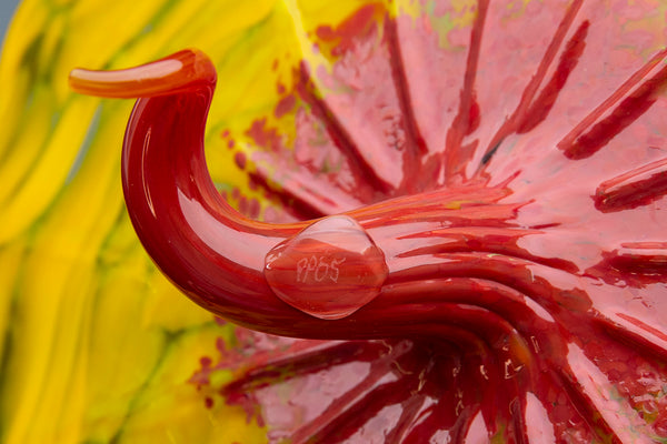 Dale Chihuly Yellow Bel Fiore Original Handblown Glass Signed Contemporary Art