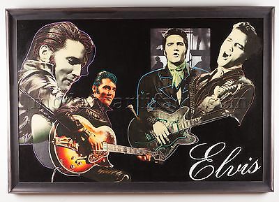 Original Oil Painting Elvis Rock Music Signed Pop Art
