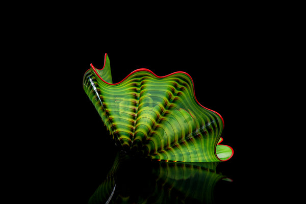 Dale Chihuly Green Persian Set Handblown Glass Contemporary Art
