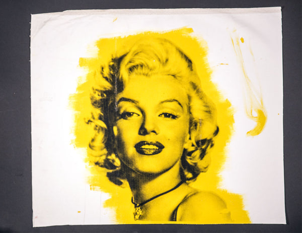 Steve Kaufman Marilyn Monroe Warhol Famous Assistant Oil Painting Canvas 25 x 29