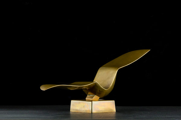 Seagull Bronze Sculpture Signed Contemporary Art