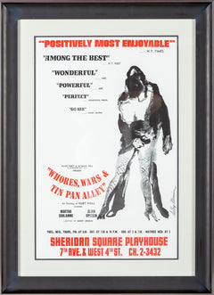 LeRoy Neiman Whores, Wars & Tin Pan Alley Ltd Poster Alvin Epstein