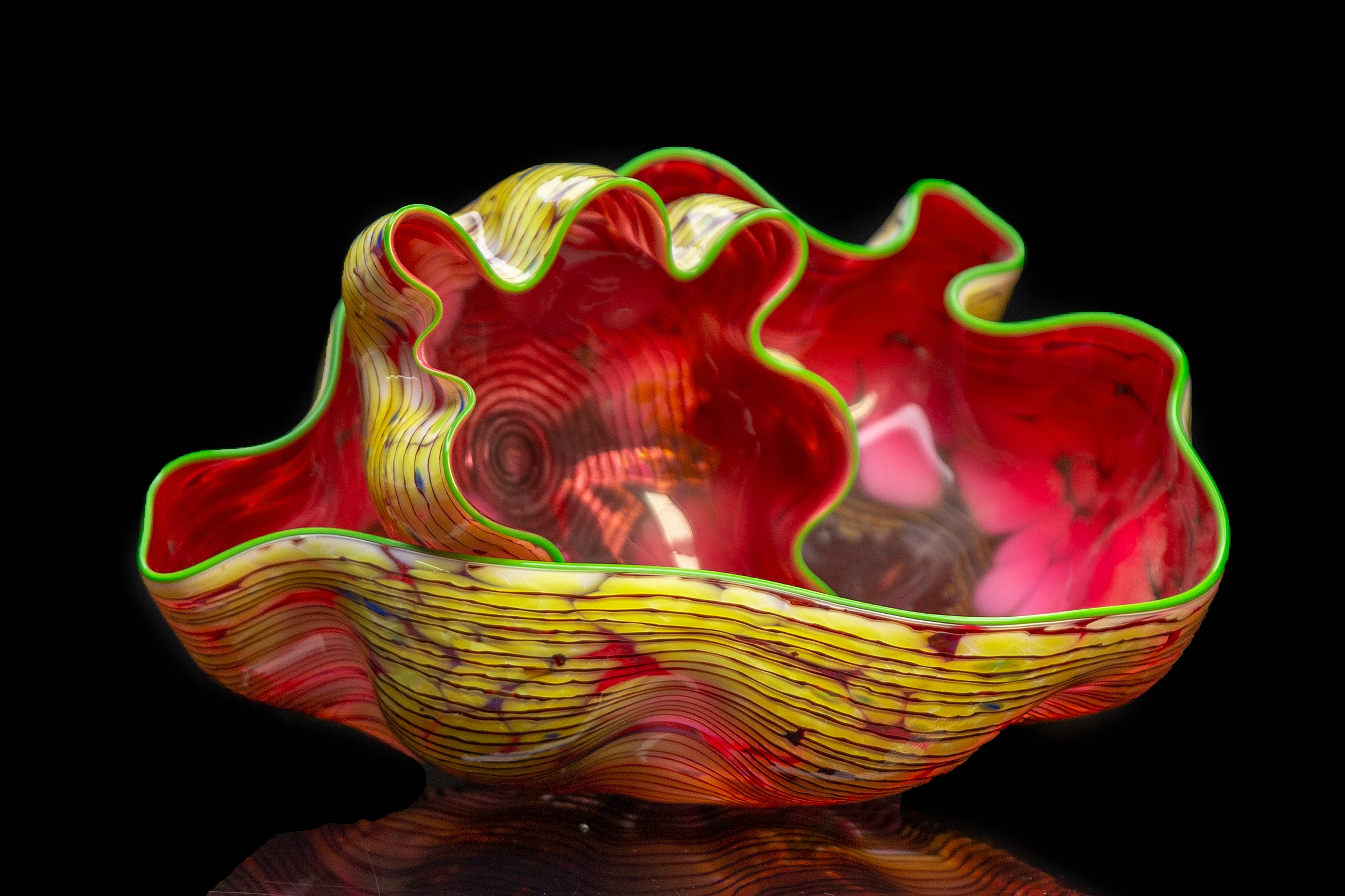 Dale Chihuly - Moroccan Macchia Pair Original Handblown Glass