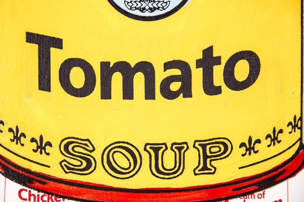 Steve Kaufman Campbell Tomato Soup Warhol Famous Assistant Pop Art Oil Painting