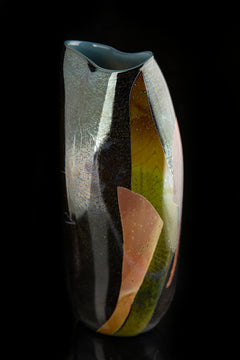 William Morris Spider Web Tracery, Contemporary Glass Art Vase