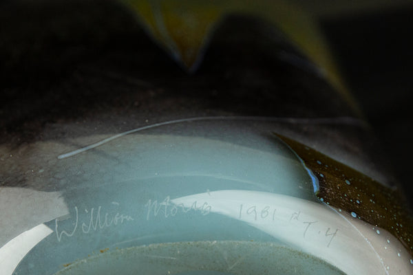 William Morris Spider Web Tracery, Contemporary Glass Art Vase