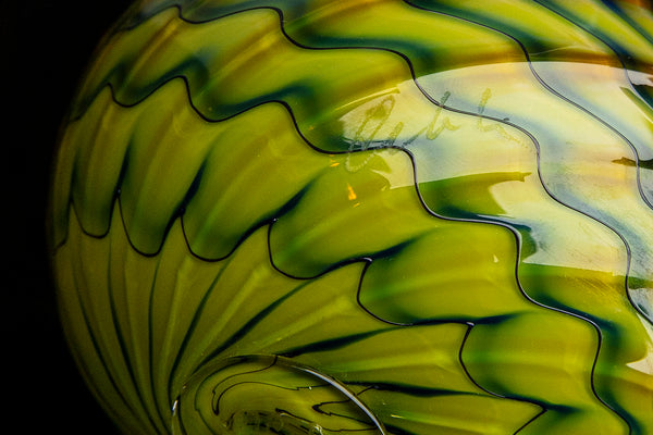 Dale Chihuly Green Persian Set Fine Glass Art Original Signed