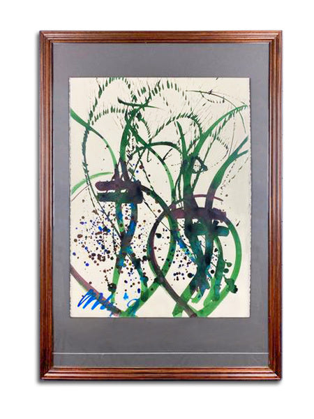 Dale Chihuly Untitled Ikebana Watercolor Drawing Contemporary Art Painting