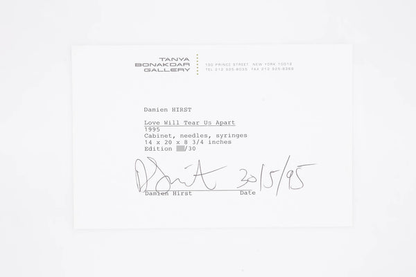Damien Hirst Love Will Tear Us Apart Signed Contemporary Art