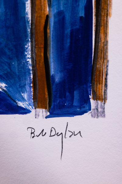 Bob Dylan Man on a Bridge Portfolio Set of 4 Giclee Etchings Contemporary Art