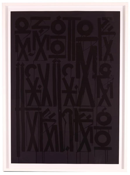 RETNA Esoteric Existence Black Silkscreen Print Contemporary Art