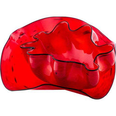 Dale Chihuly Original Roman Red Seaform Pair Contemporary Glass Art