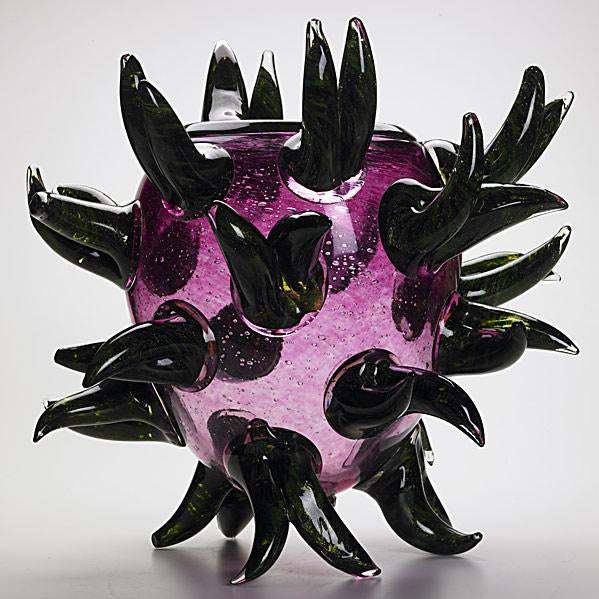 Dale Chihuly Wisteria Violet Venetian Vase Contemporary Glass Art