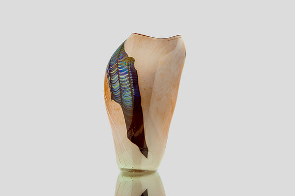 William Morris Glass Shard Vessel Handblown Contemporary Art