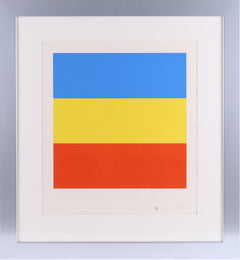Untitled (Blue, Yellow, Red) Signed, Numbered Screenprint  Art