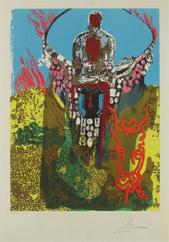 The Bullfighter (The Golden Calf), Lithograph paper contemporary art