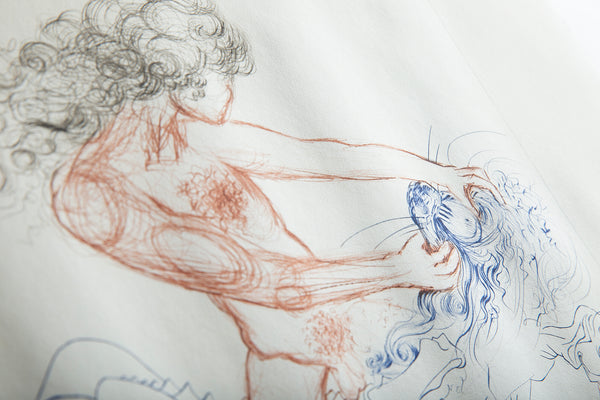 Man Samson & Dellilah Art Surrealist Engraving