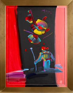 Peter Max Original Acrylic on Canvas Painting R.S. Kneeling Sage II — Contemporary Art