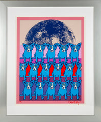 George Rodrigue - Codex Blue Dog, Signed Silkscreen Contemporary